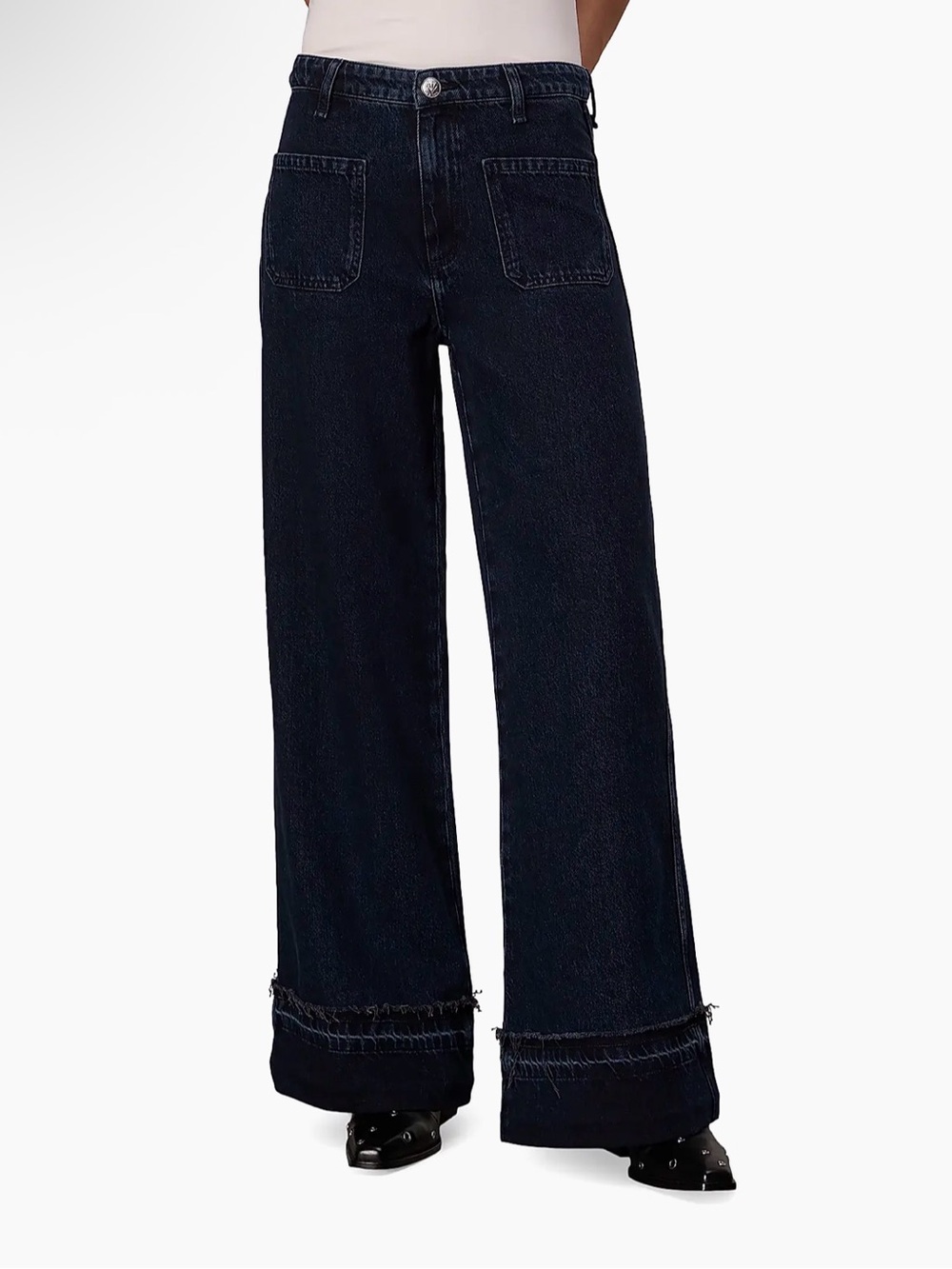 rag & bone Marina Denim Mid-Rise Wide-Leg Jeans - Picture 3 of 8